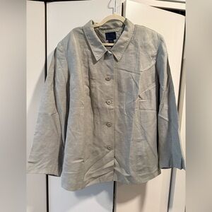 Venezia Light Gray Shirt Jacket